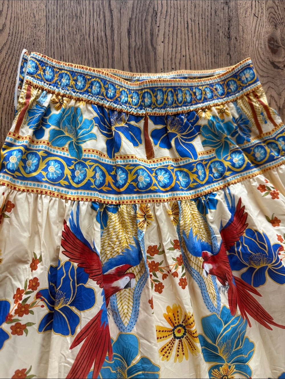 AYLAYA GENEVA MULTI COTTON TIERED MAXI SKIRT - Picture 6 of 6